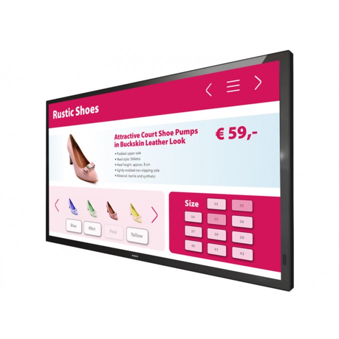 Интерактивная панель 43” T-Line, 18/7, Android 8, UHD, OPS, 400 нит PHILIPS 43BDL3651T/00