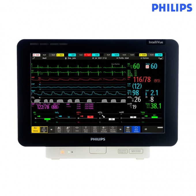 Монитор пациента Philips IntelliVue MX550 Интенсивная терапия Сенсорный PHILIPS HEALTHCARE INTELLIVUE-MX550